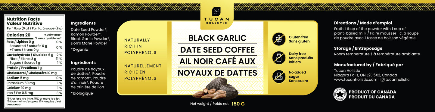 Black Garlic Date Seed Coffee - 150 G