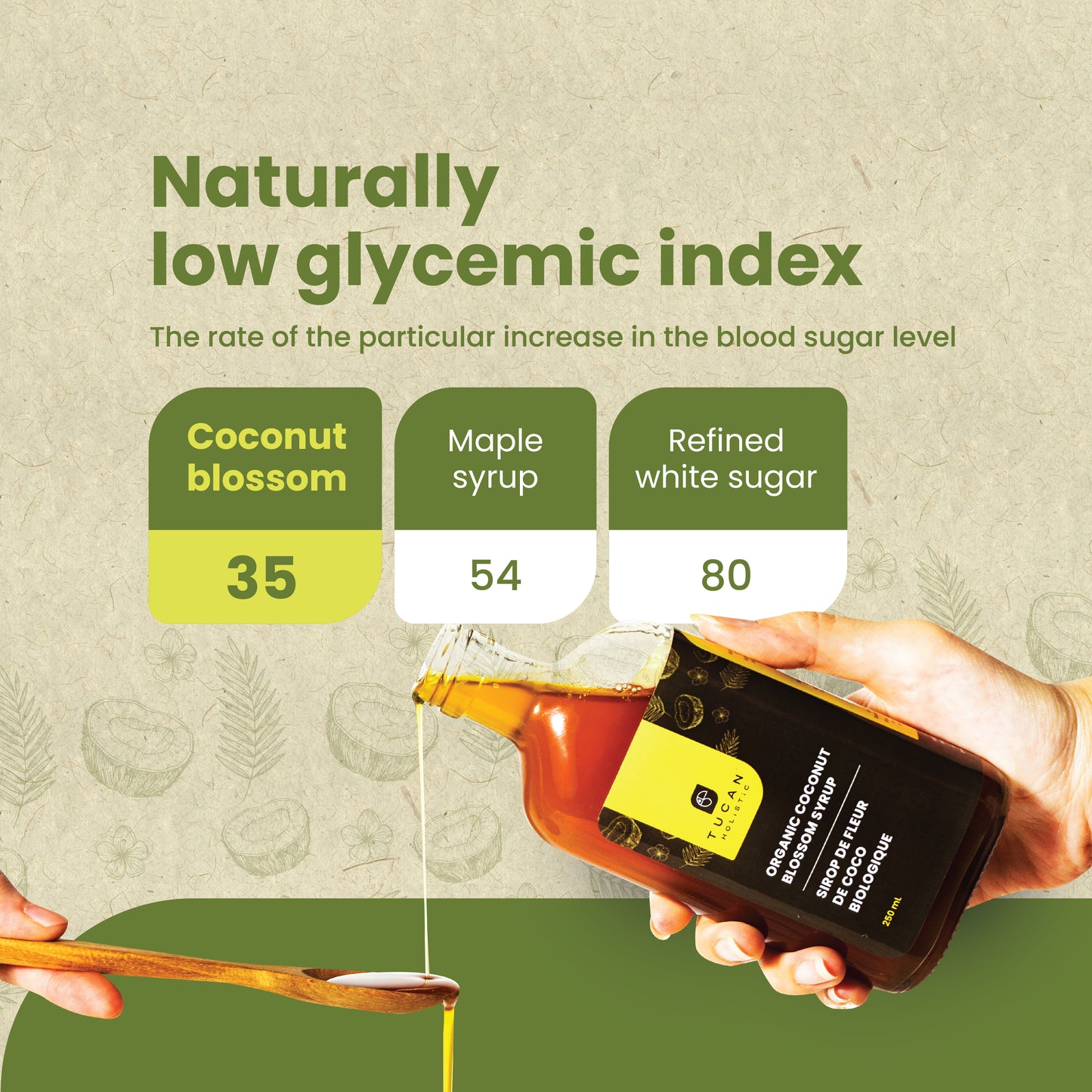 Coconut blossom Syrup Low glycemic natural sweetener for healthy baking