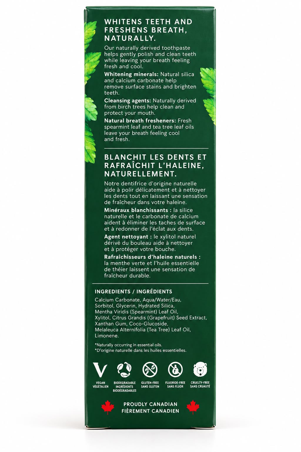 Green Beaver Natural Toothpaste – Spearmint | 75 mL