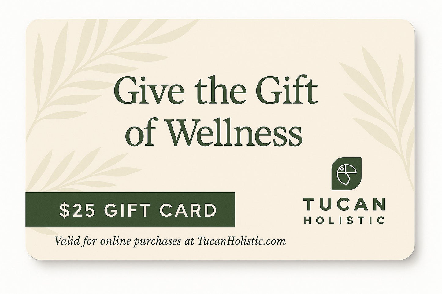 Tucan Holistic e-Gift Card - Give the gift of wellness