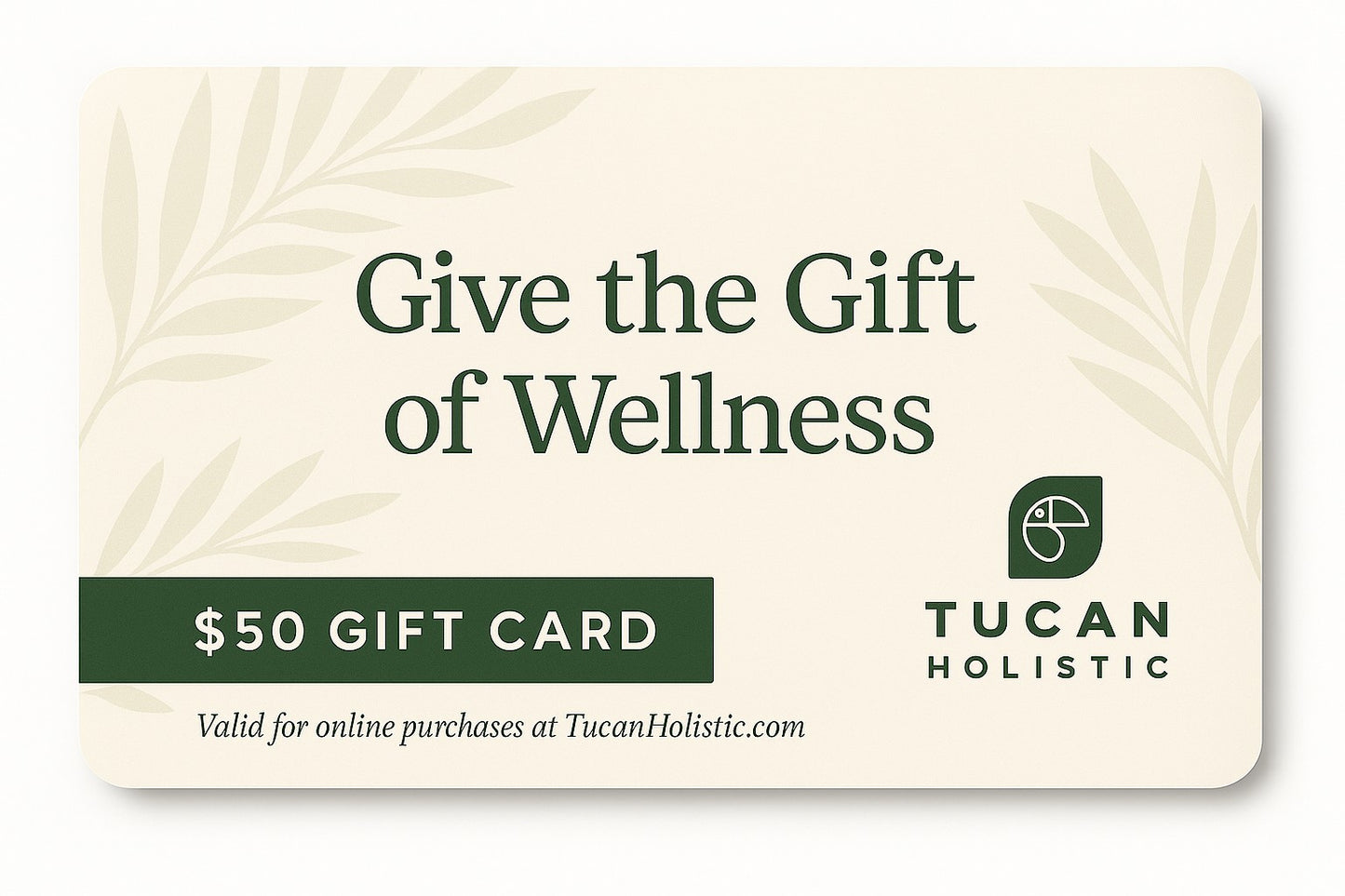 Tucan Holistic e-Gift Card - Give the gift of wellness