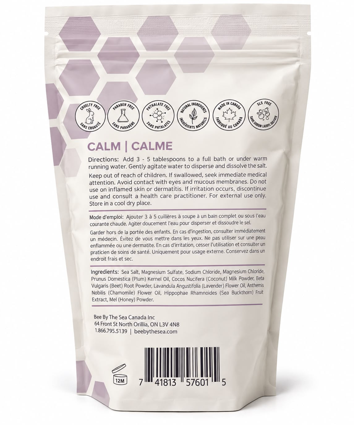 Bee By The Sea Calm Bath Soak – Lavender & Chamomile | 794 g