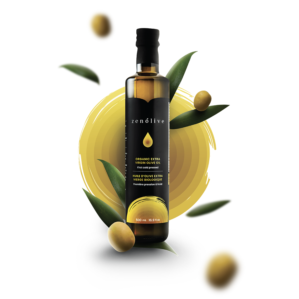 Zenolive Organic Extra Virgin Olive Oil - 500ml Glass Bottle from Tunisia