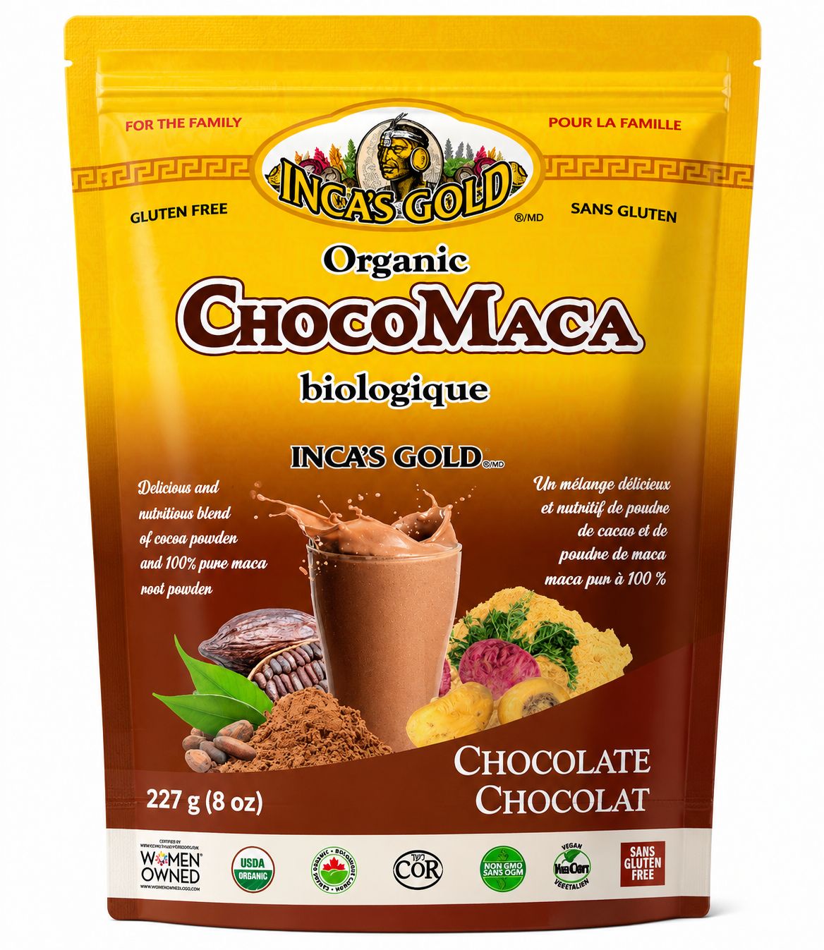 INCA’S GOLD Organic ChocoMaca – 227 g