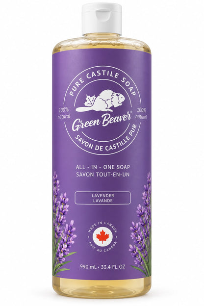 Green Beaver Pure Castile Soap – Lavender | 990 mL