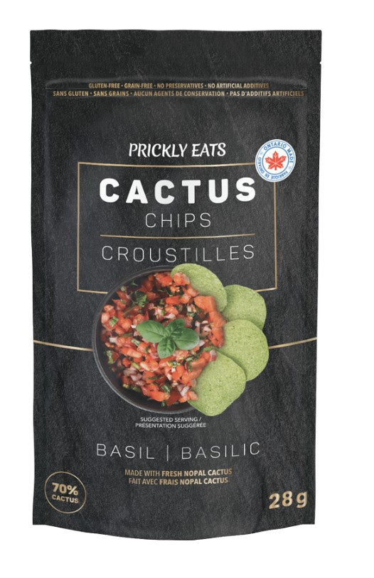 Prickly Eats - Cactus Basil Chips - 28 g