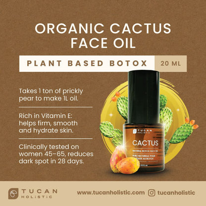 Organic Cactus Natural Botox Face Oil - 20 ml