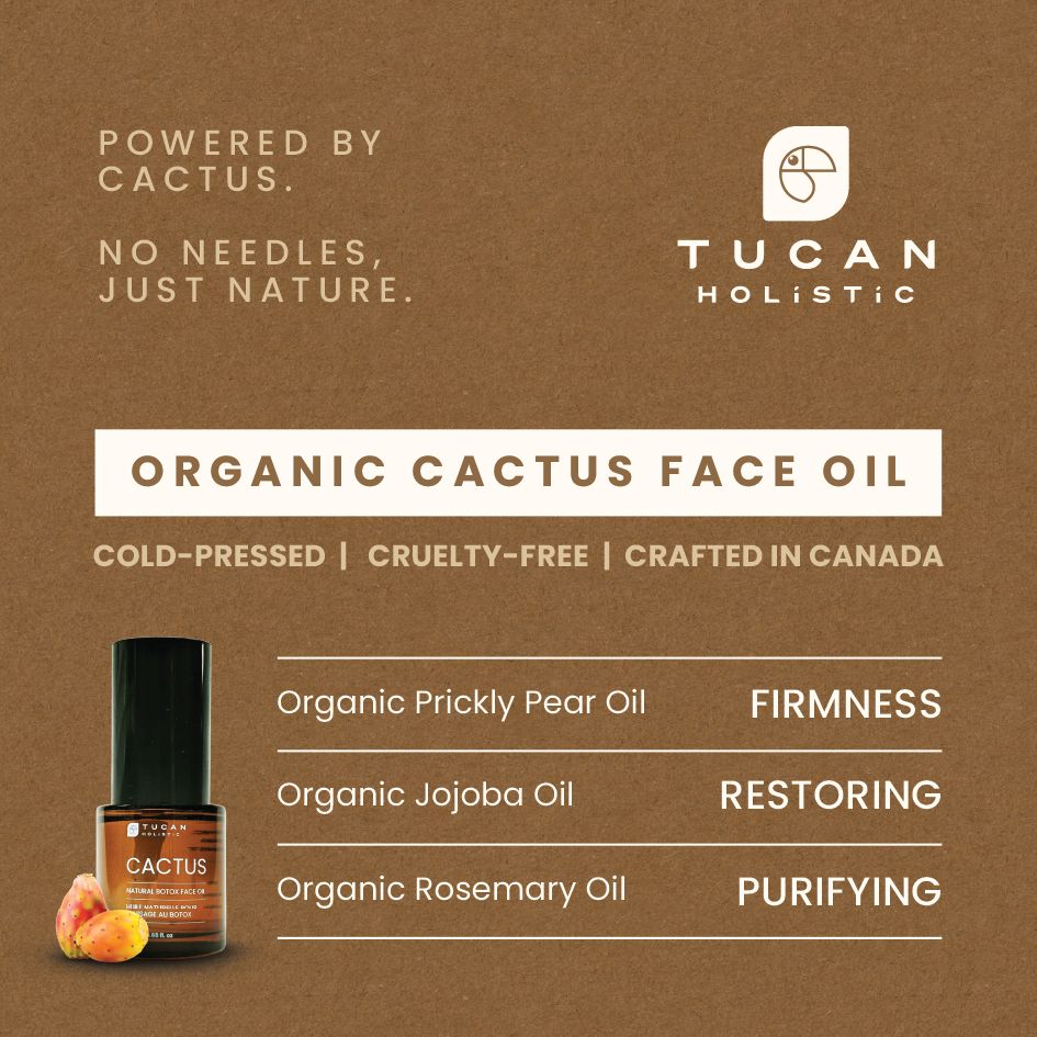 Organic Cactus Natural Botox Face Oil - 20 ml