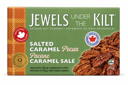 Jewels Under the Kilt Salted Caramel Pecans – 115 g