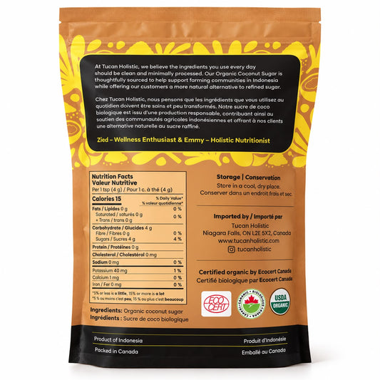 Organic Coconut Sugar – 1 kg Resealable Pouch