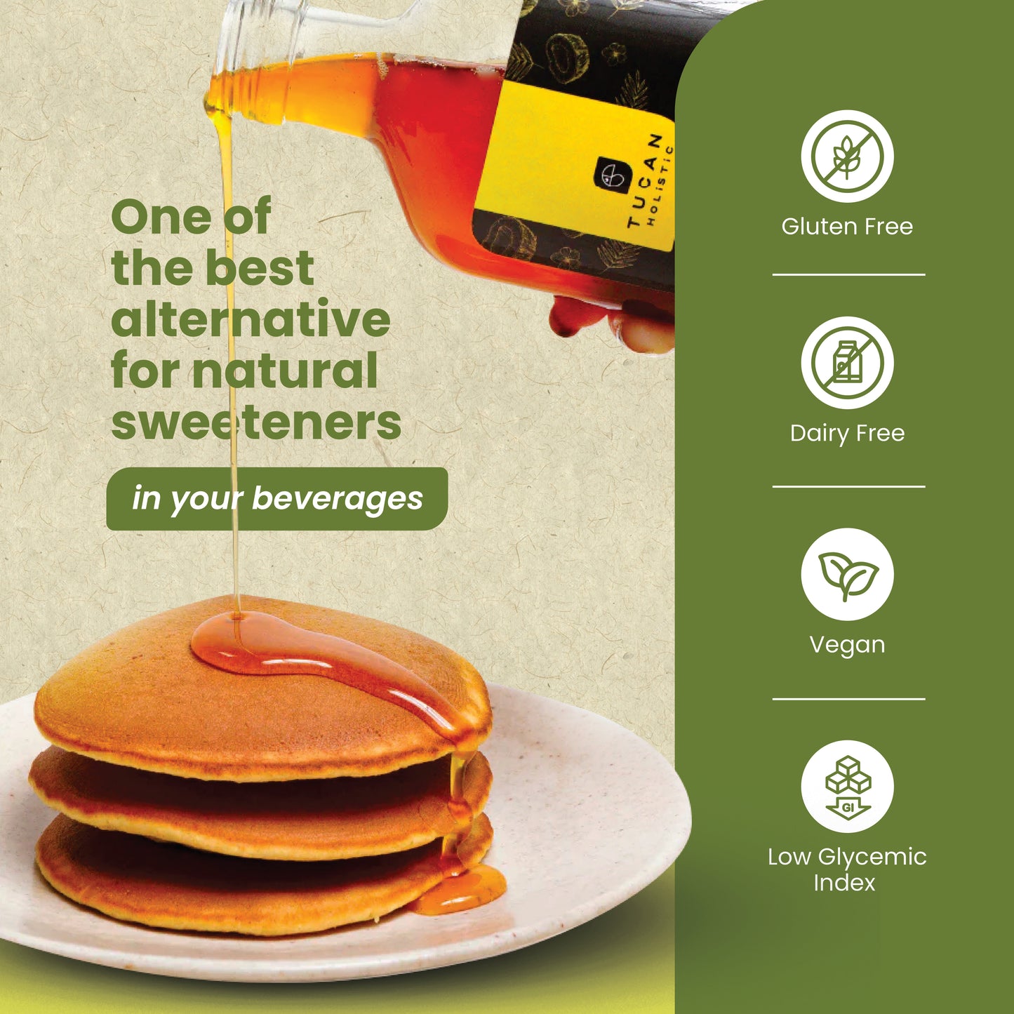 Low Glycemic Index Organic Coconut blossom Syrup 
