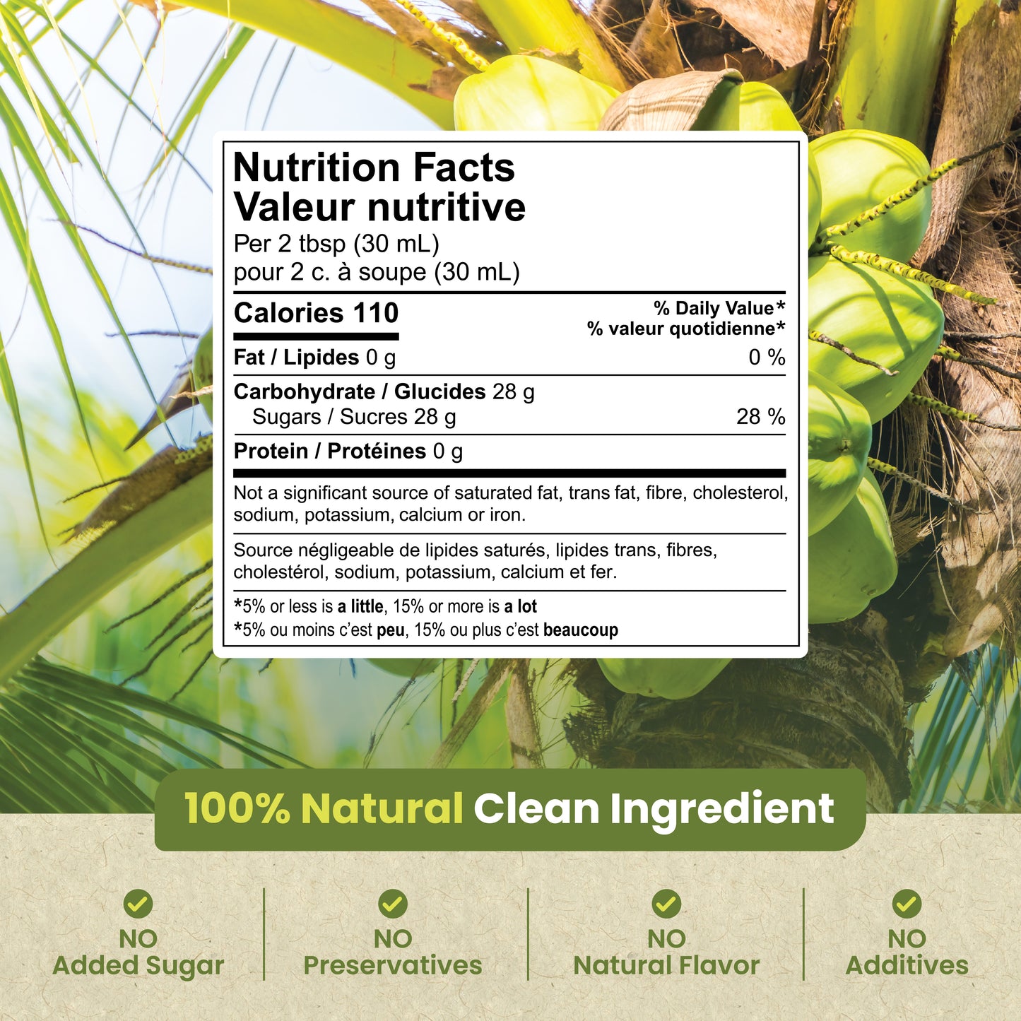 100% Organic Coconut Blossom Syrup