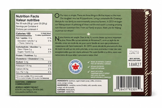 Jewels Under the Kilt Espresso Hazelnuts – 115 g