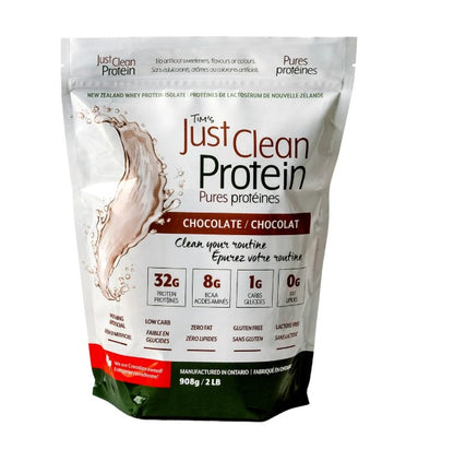 Just Clean Protein – Chocolate Grass-Fed Whey Protein Isolate | 908 g