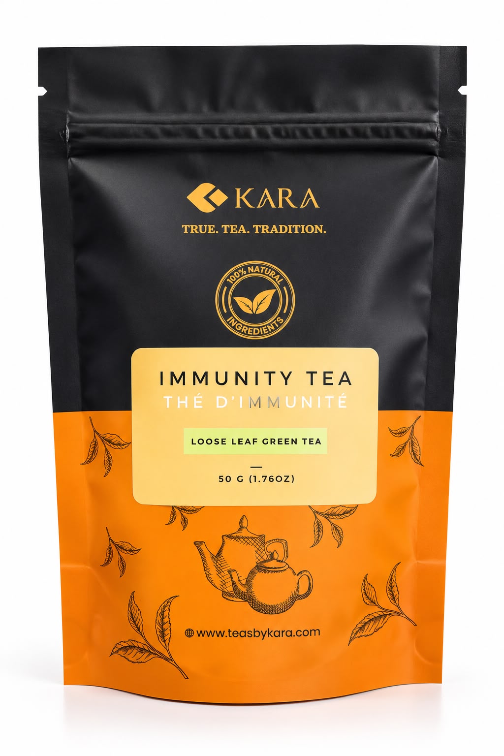 Immunity Tea by Kara – Loose Leaf Green Tea | 50 g