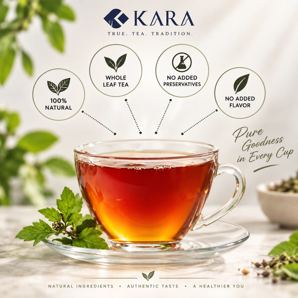 Immunity Tea by Kara – Loose Leaf Green Tea | 50 g