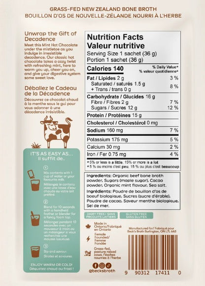 Beck's Broth 37 G - Mint Hot Chocolate