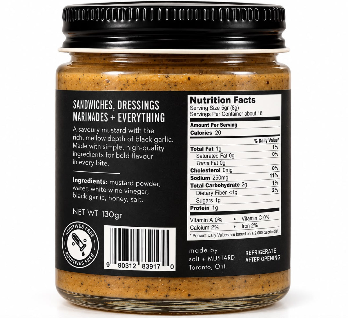 Black Garlic Mustard – 130 g