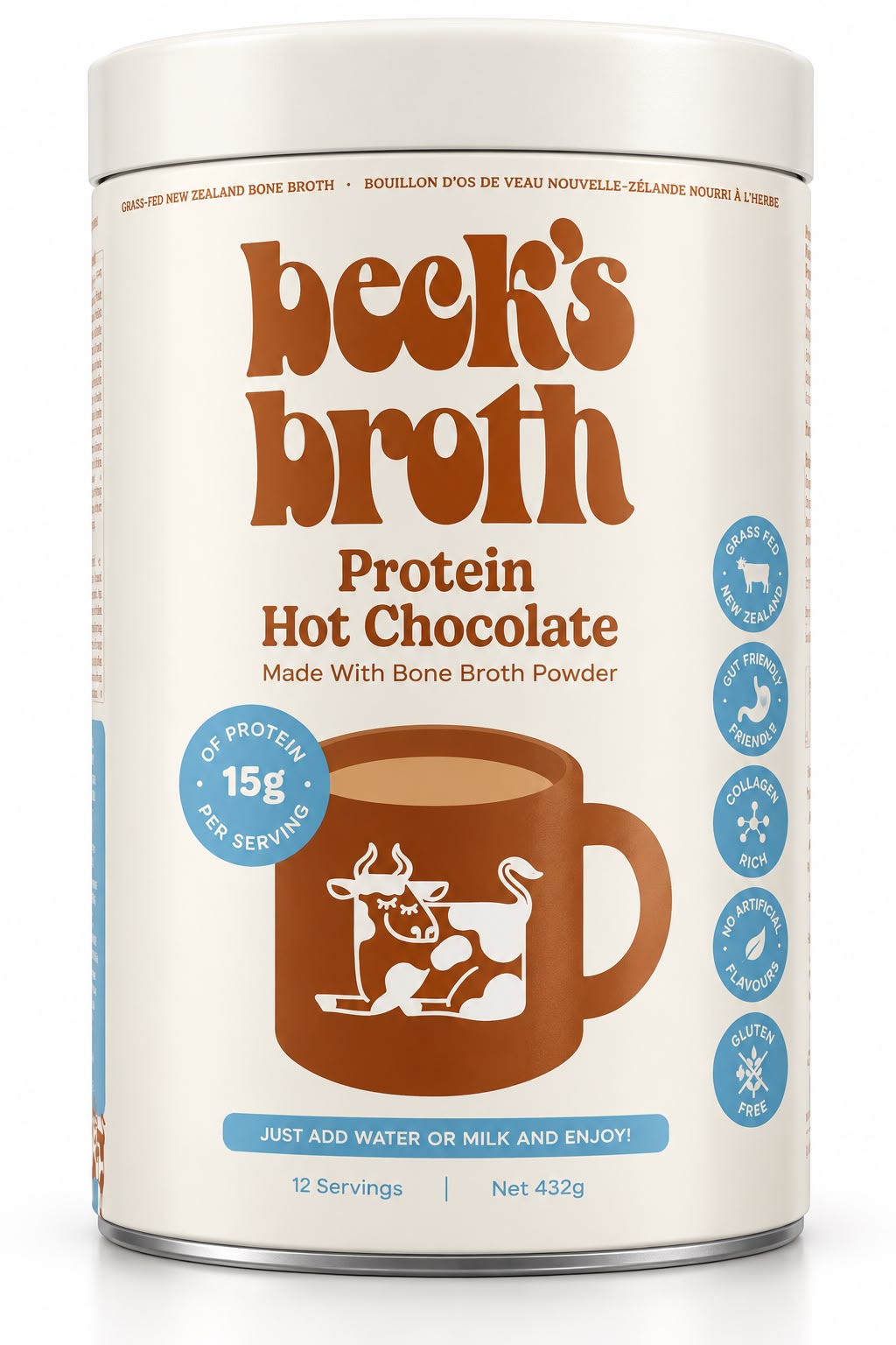 Beck’s Broth Protein Hot Chocolate – 432 g