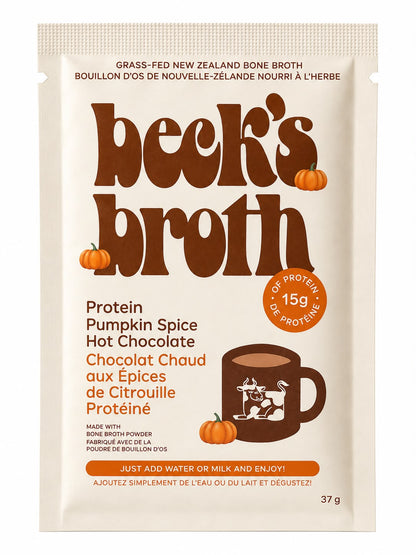 Beck's Broth 37 G - Protein Pumpkin Spice Hot Chocolate