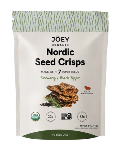 Joey Nordic Rosemary & Black Pepper Seed Crisps - 110 g