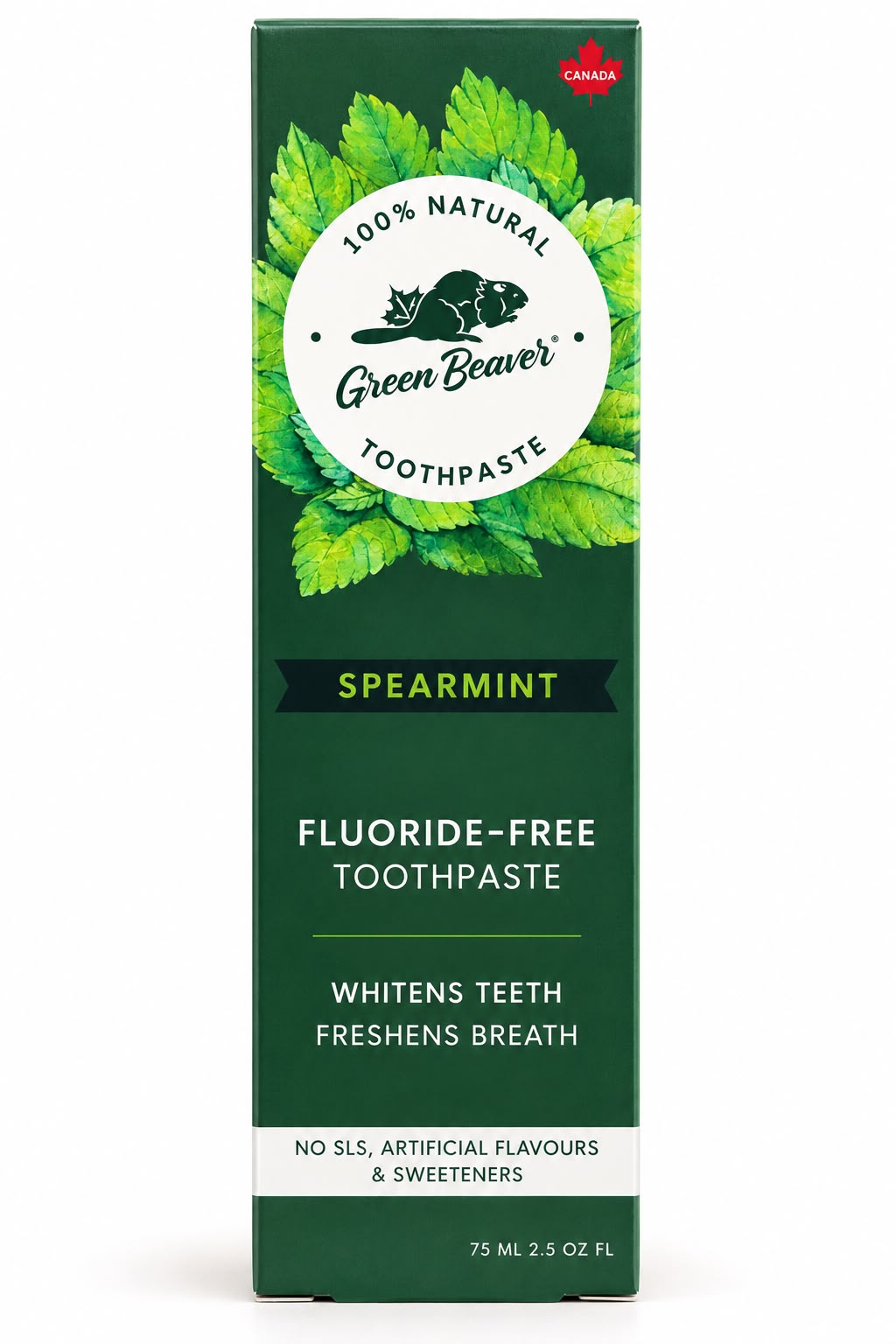 Green Beaver Natural Toothpaste – Spearmint | 75 mL