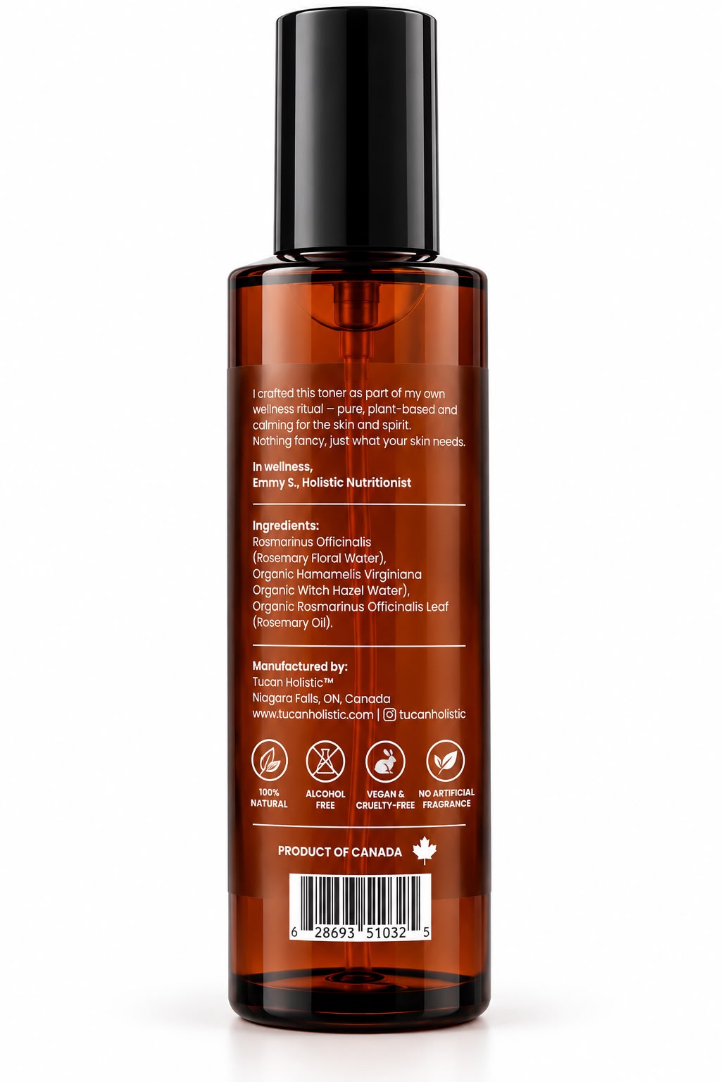 Tucan Holistic Herbal Mist – Organic Pure Rosemary Toner | 100 ml