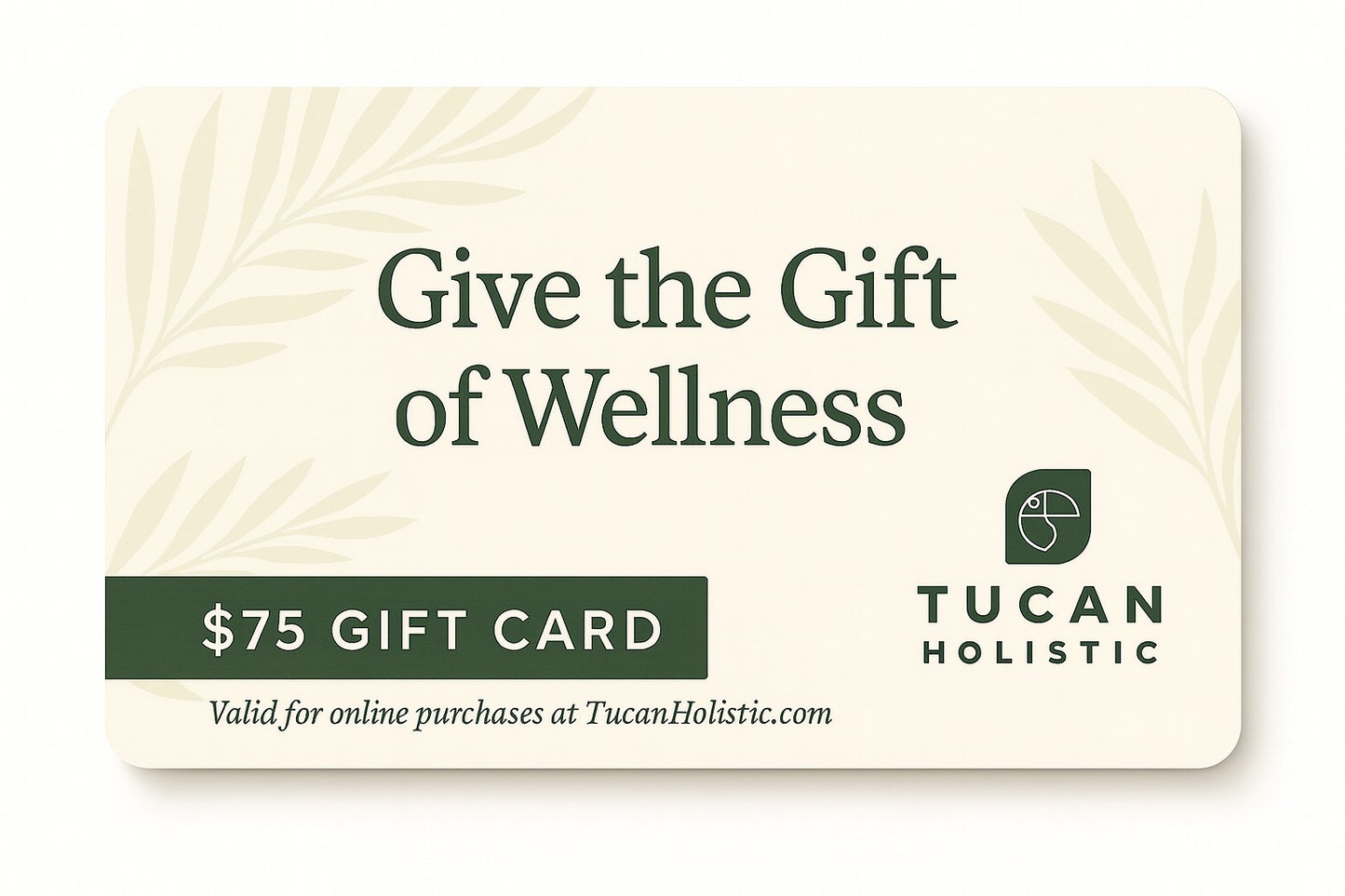 Tucan Holistic e-Gift Card - Give the gift of wellness