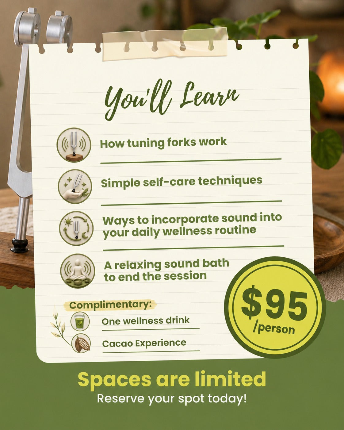 Tuning Fork Self-Care Workshop