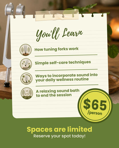 Tuning Fork Self-Care Workshop | October 3