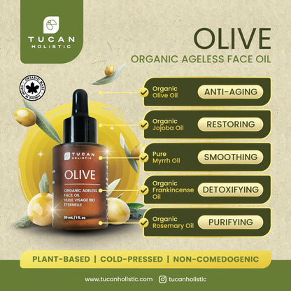 Organic Olive Ageless Face Oil - 30 ml