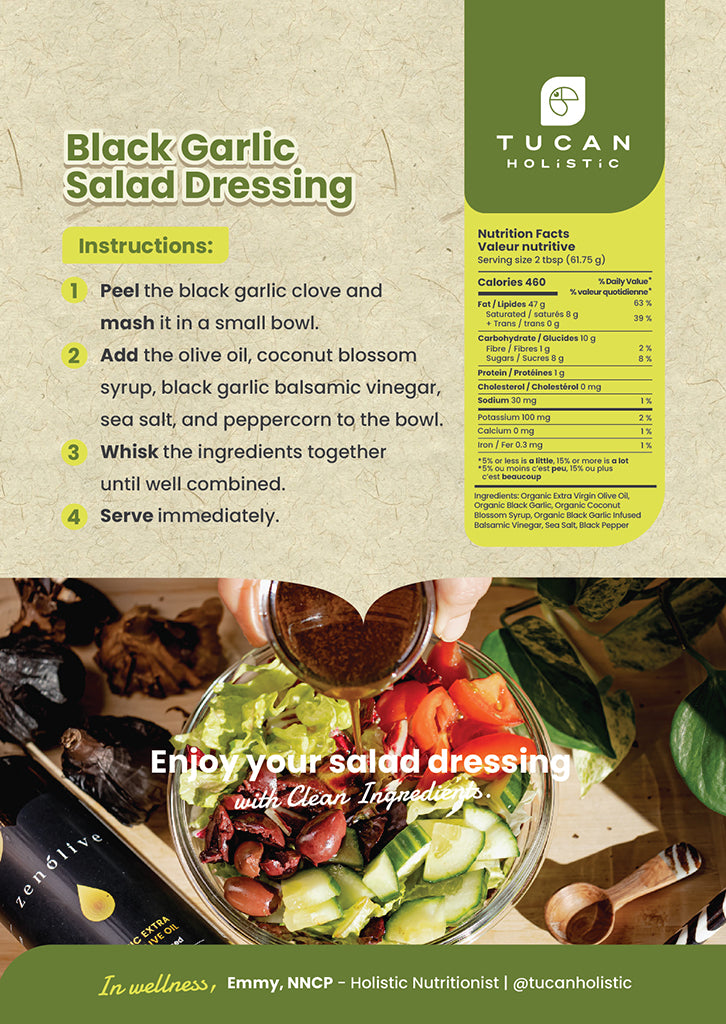 Organic Black Garlic Salad Dressing Kit