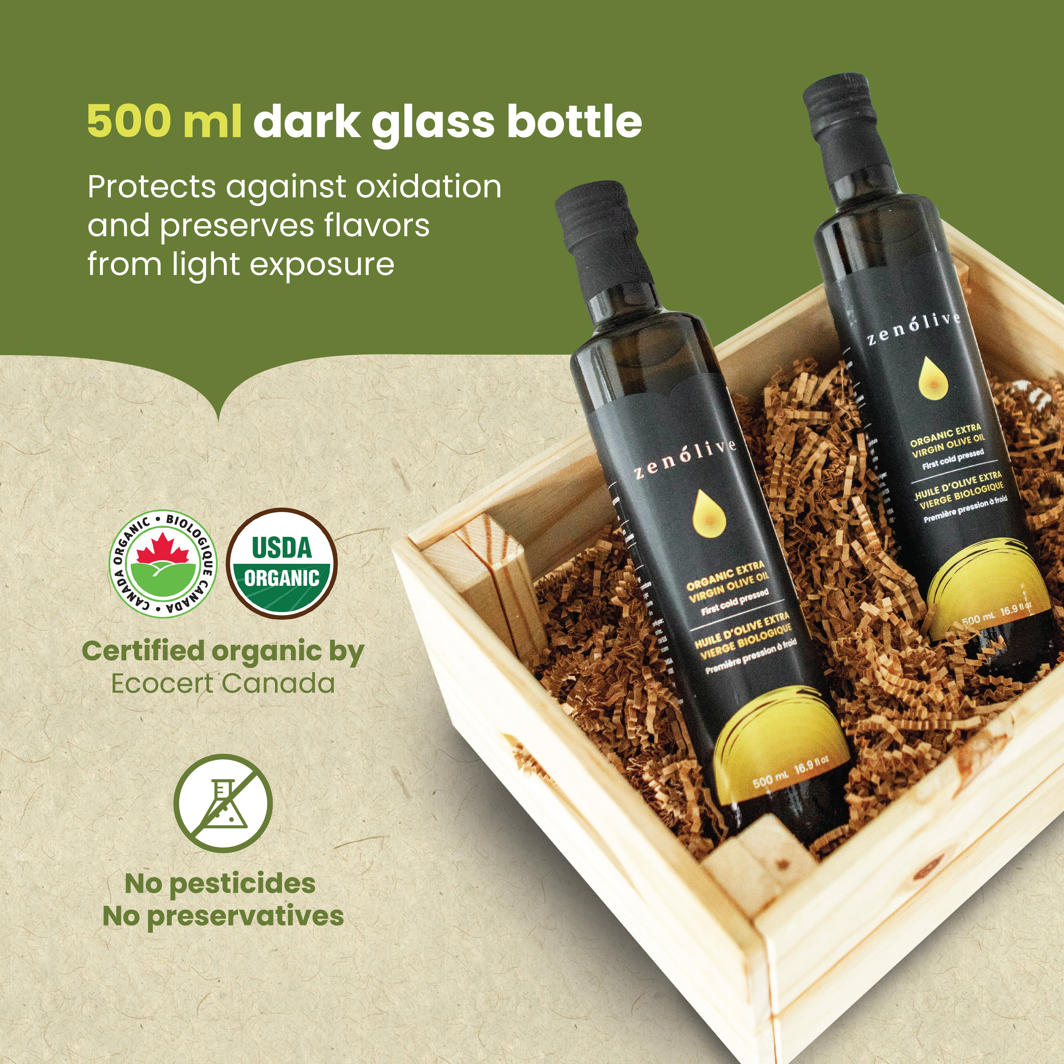 Zenolive Organic Extra Virgin Olive Oil - Gold Medal Winner