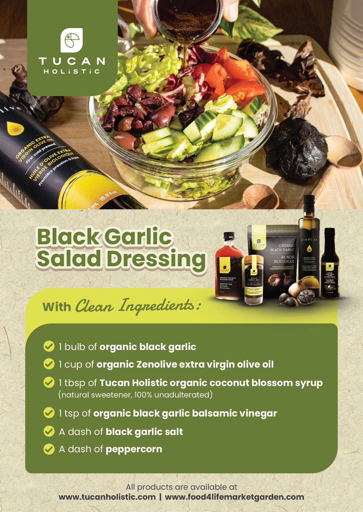 Gift Kit - Organic Black Garlic Salad Dressing