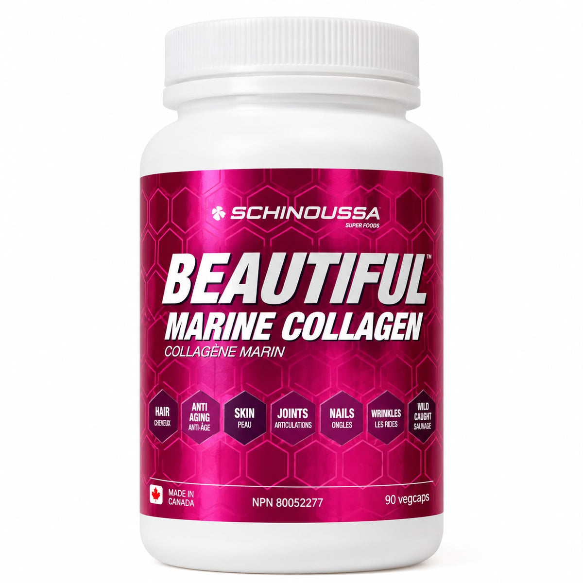 Schinoussa Beautiful Marine Collagen with Vitamin C – 90 Capsules
