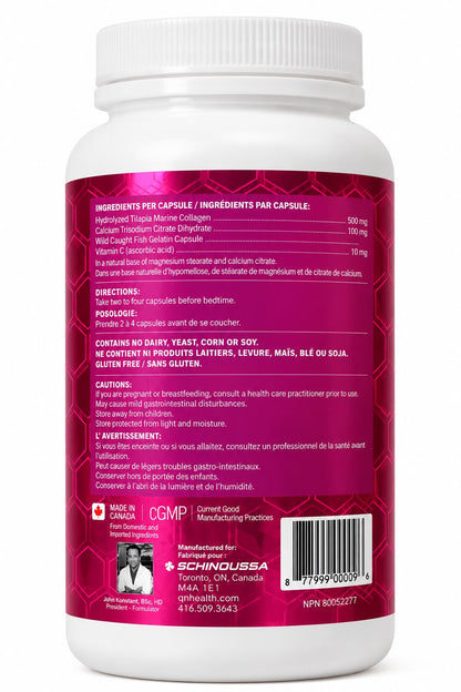 Schinoussa Beautiful Marine Collagen with Vitamin C – 90 Capsules