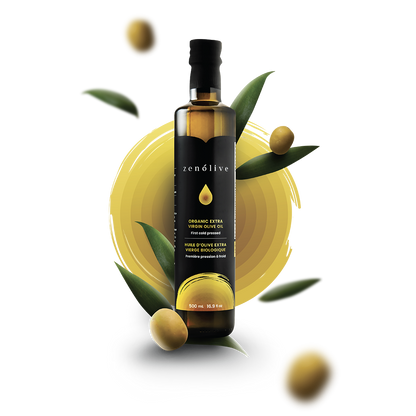 Zenolive Organic Extra Virgin Olive Oil - 500ml Glass Bottle from Tunisia
