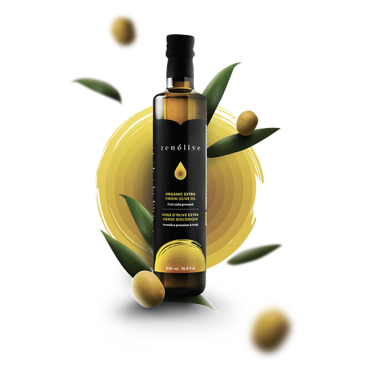 Zenolive Organic Extra Virgin Olive Oil - 500ml Glass Bottle from Tunisia
